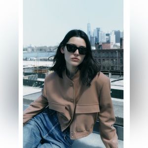 ZARA NWT MAXI POCKET BOMBER 🌸